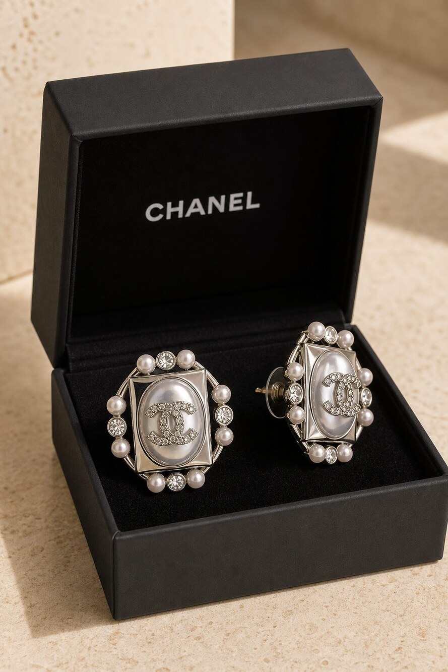 CHANEL Classic Parisian Earrings Style 28 | New with Box - Picture 6 of 9
